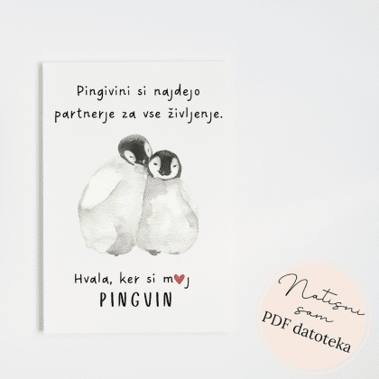 Kartica - pingvina