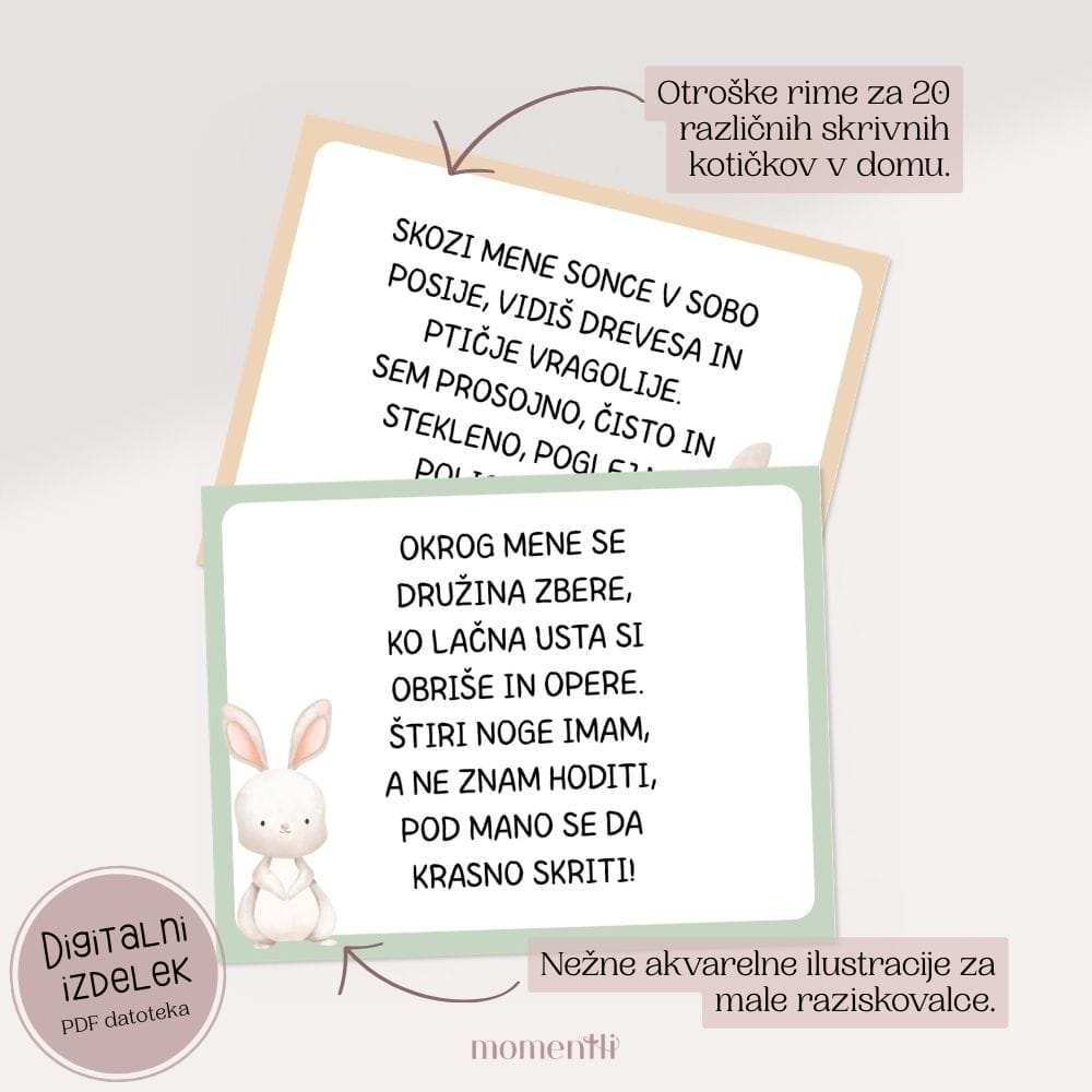 Velikonočni lov na zaklad za otroke – 20 namigov v rimah (PDF) - slika 3