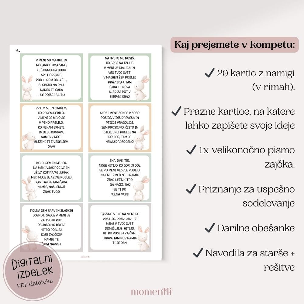 Velikonočni lov na zaklad za otroke – 20 namigov v rimah (PDF) - slika 7