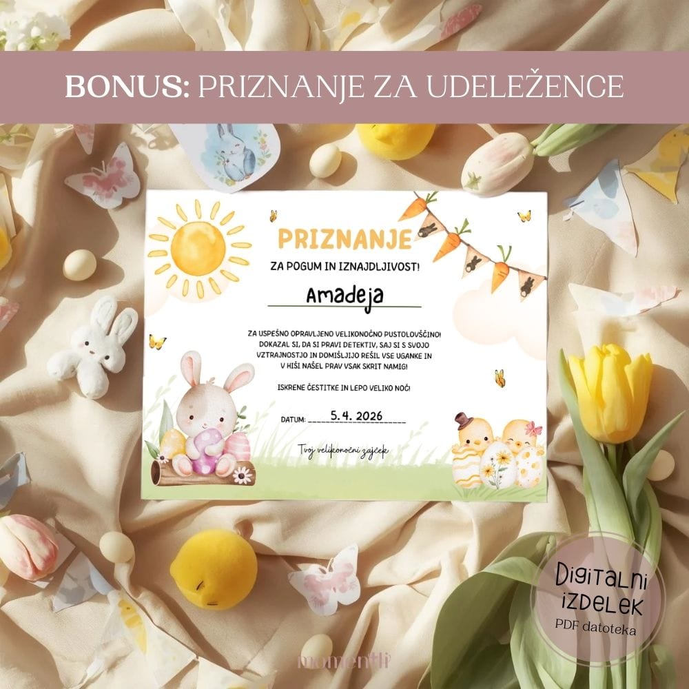 Velikonočni lov na zaklad za otroke – 20 namigov v rimah (PDF) - slika 8